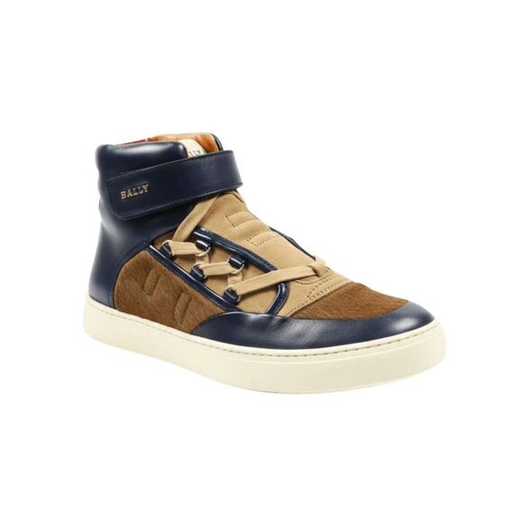 BALLY Leather Calf High-Top Sneaker Size 9D main image 4